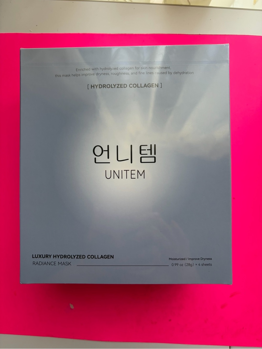 Unitem Luxury Hydrolyzed Collagen Radiance Mask - Light Gray